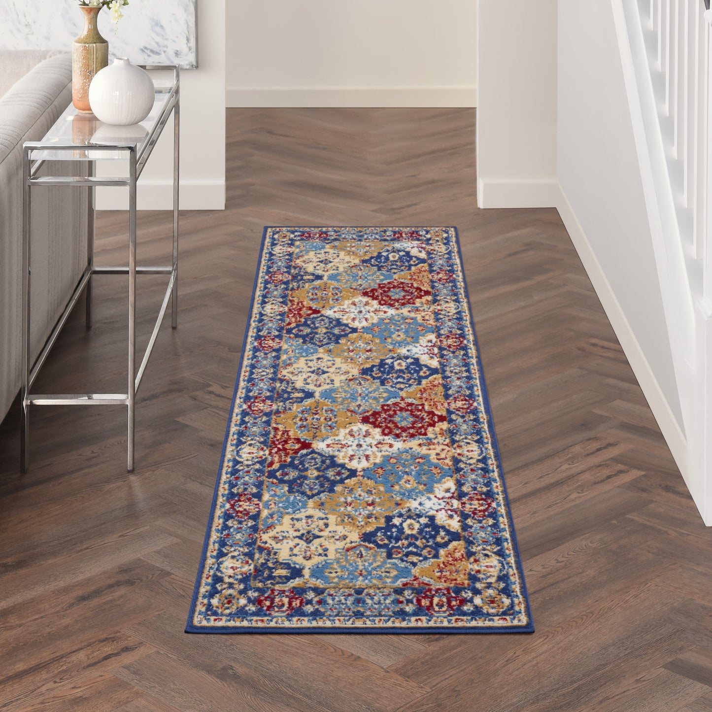 Nourison Grafix 2'3" x 7'6" Multicolor Bohemian Indoor Rug