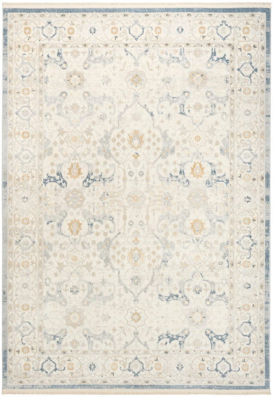 Nourison Pardis 4' x 6' Light Blue Vintage Indoor Rug