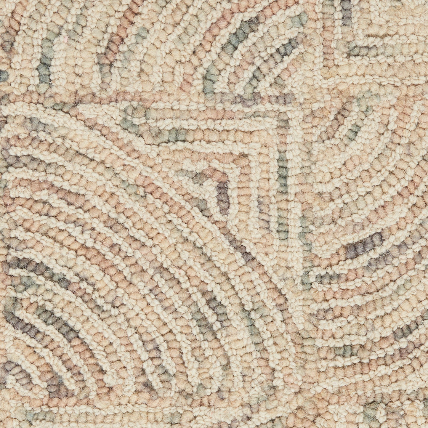 Nourison Interlock 3'9" x 5'9" Ivory/Multi Modern Indoor Rug