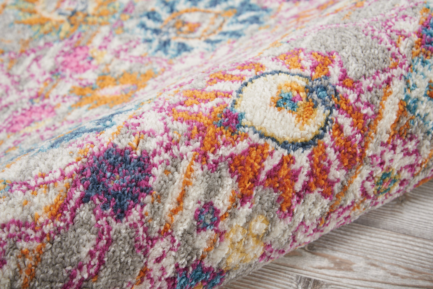 Nourison Passion 2'2" x 7'6" Silver Bohemian Indoor Rug