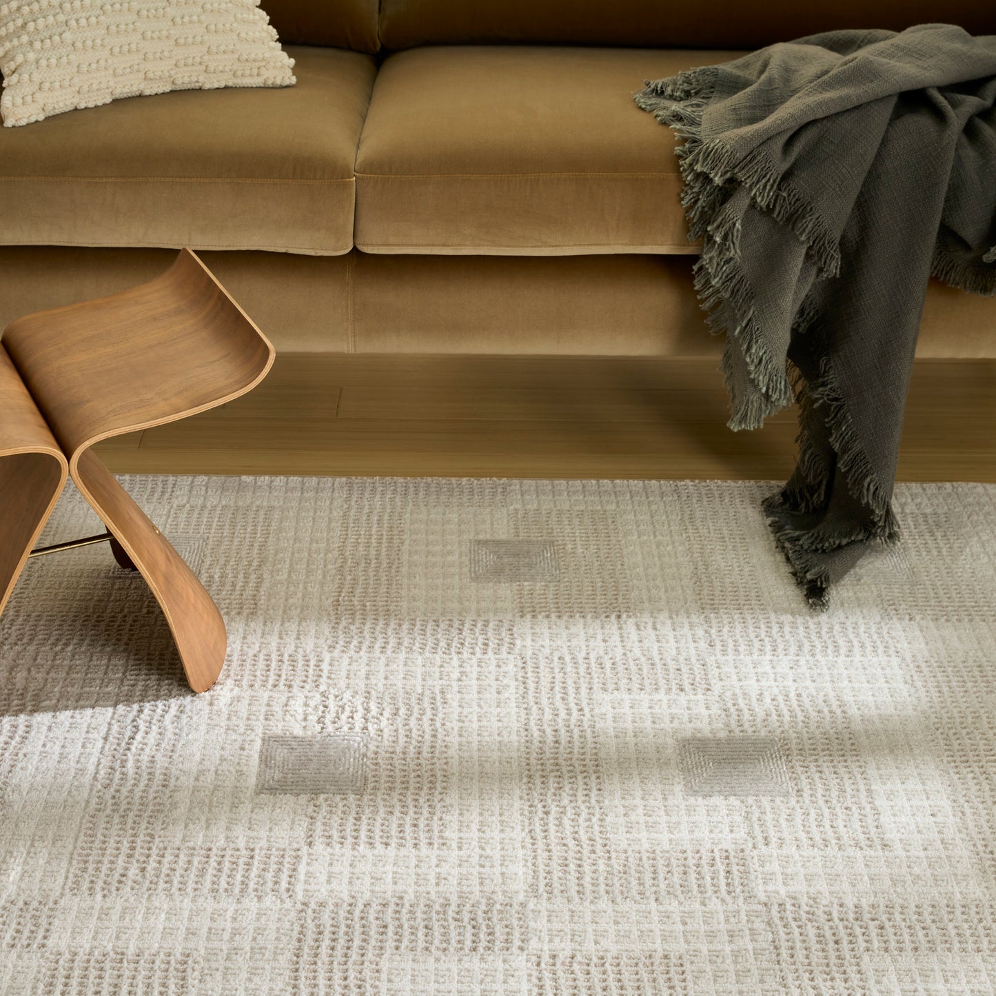 Nourison Nordic 5' x 7' Ivory Beige Modern Indoor Rug