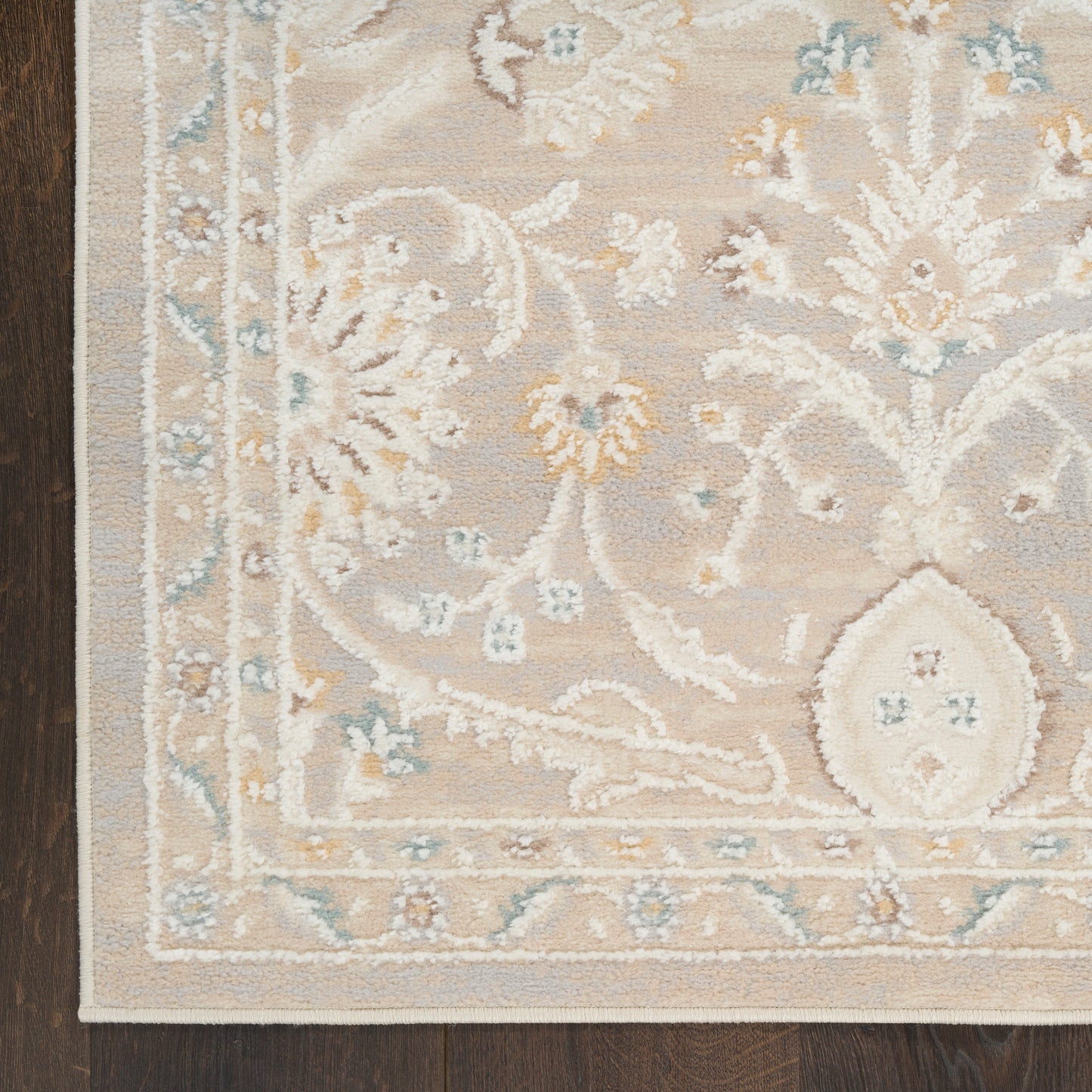 Nourison Isla 7'10" x 9'10" Light Grey Vintage Indoor Rug