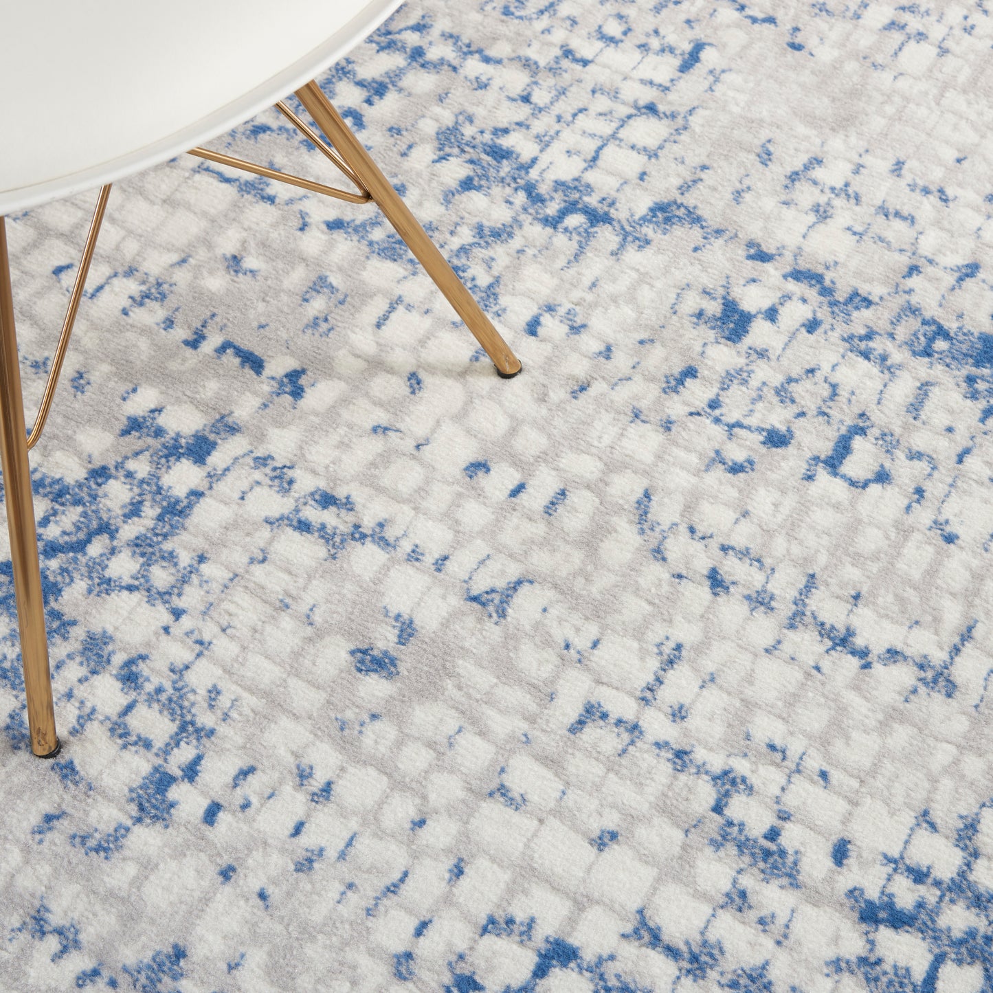 Nourison Whimsicle 4' x 6' Grey Blue Modern Indoor Rug