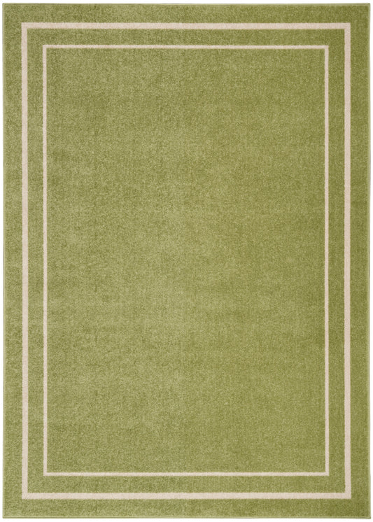 Nourison Nourison Essentials 6' x 9' Green Ivory Contemporary Rug