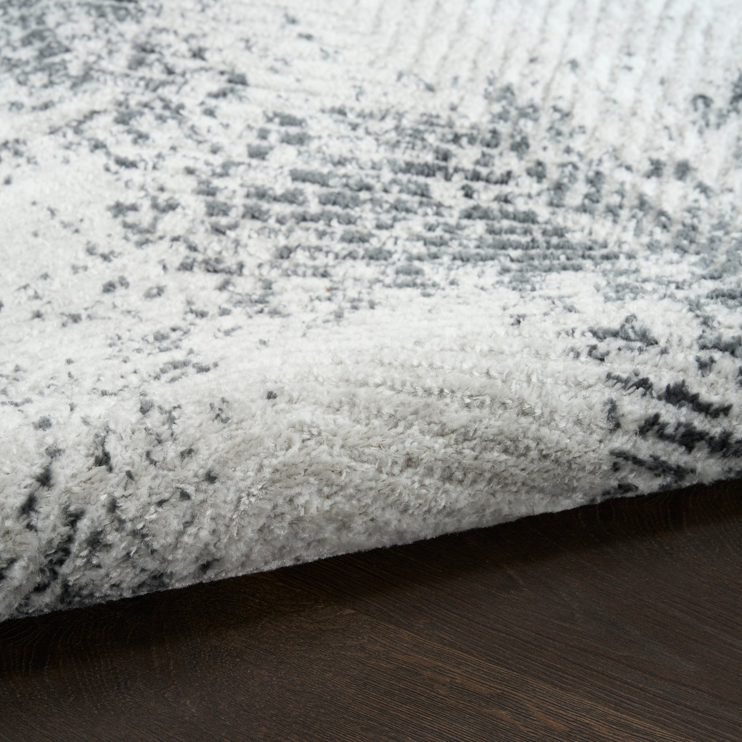 Nourison Dekor 7'10" x 9'10" Grey Charcoal Modern Indoor Rug