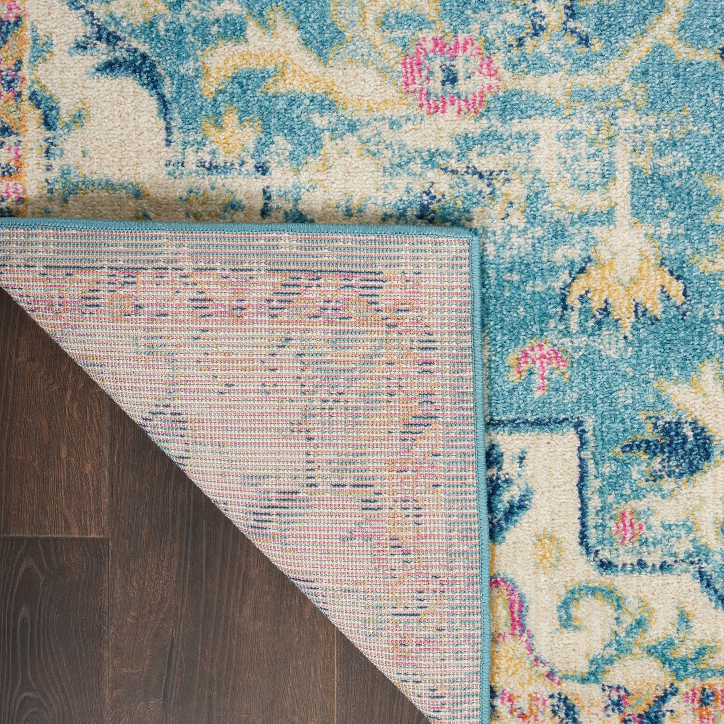 Nourison Passion 2'2" x 7'6" Ivory/Light Blue Bohemian Indoor Rug