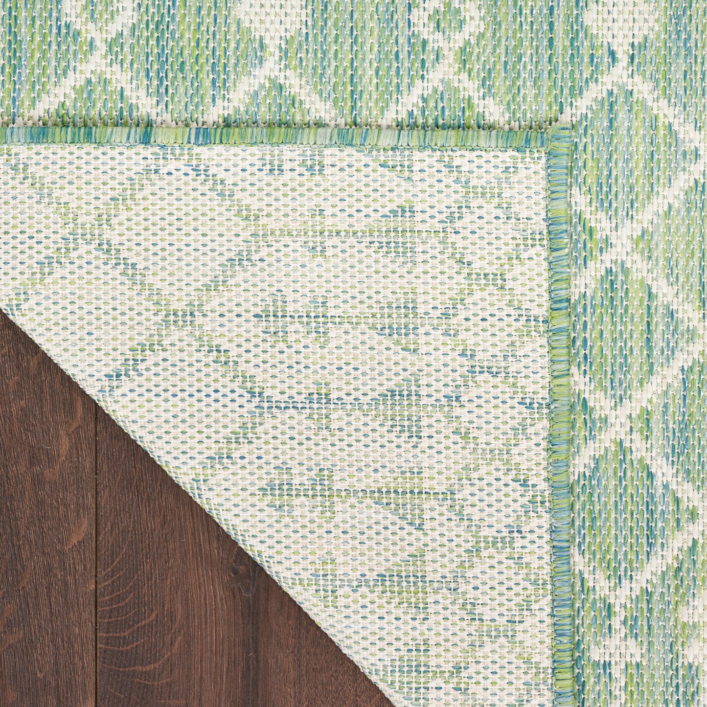 Nourison Positano 5' x 7' Blue Green Modern Rug