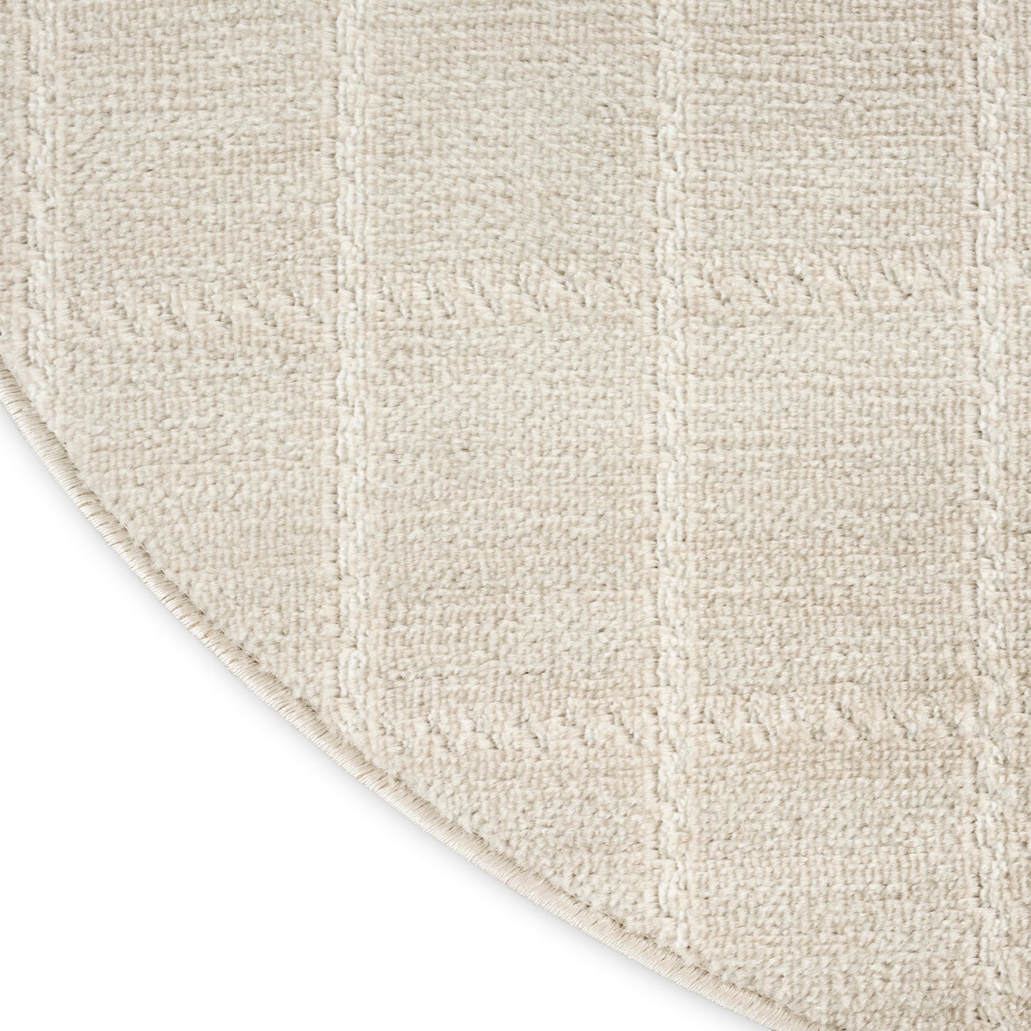 Nourison Serenity Home 4' x Round Ivory Modern Indoor Rug