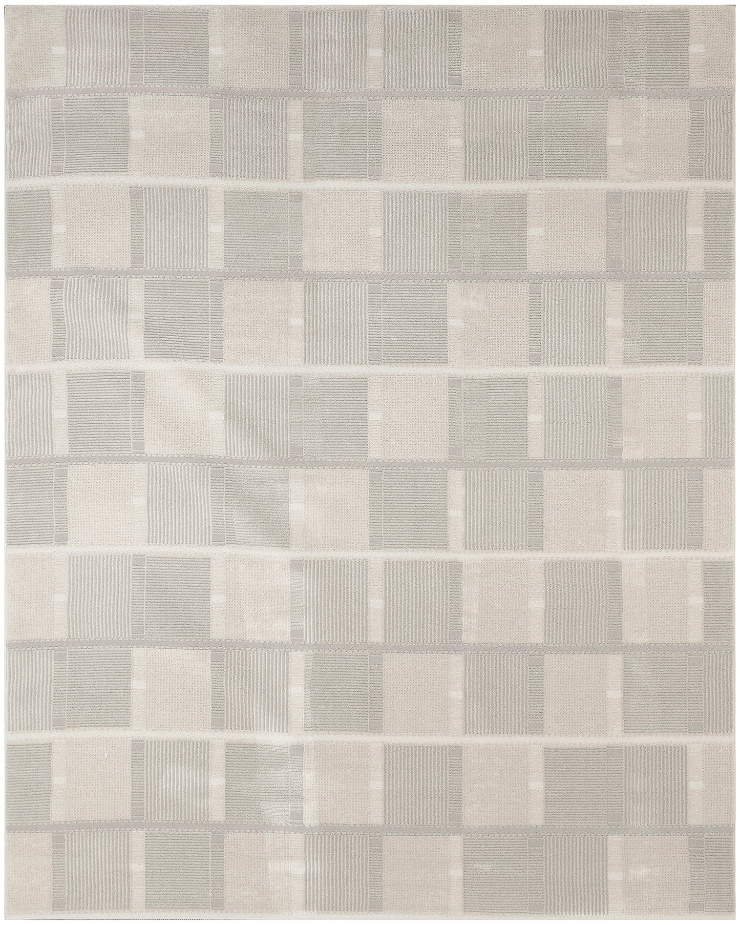 Nourison Nordic 8' x 10' Ivory Grey Modern Indoor Rug