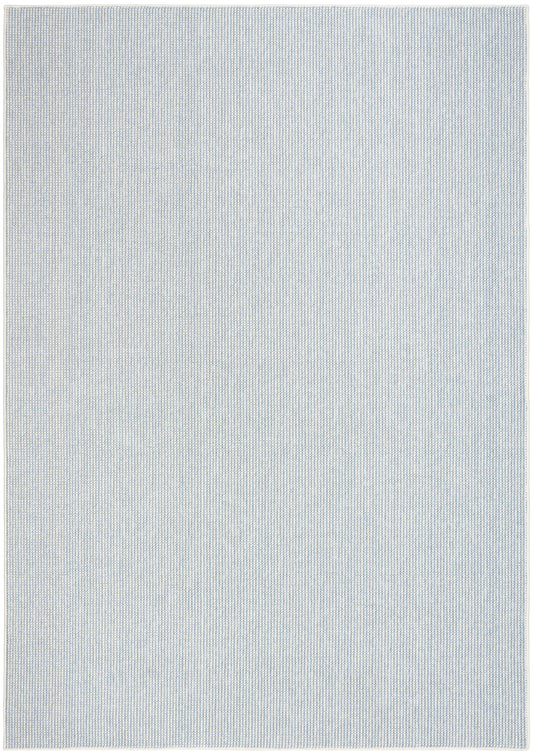 Nourison Natural Texture 3'11" x 5'11" Ivory Blue Farmhouse Indoor Rug