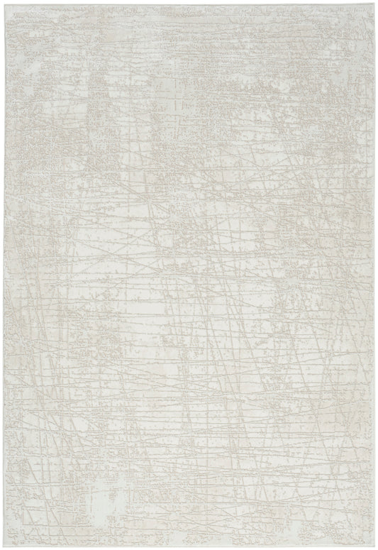 Nourison Home Texture 7'10" x 9'10" Ivory Grey Modern Indoor Rug