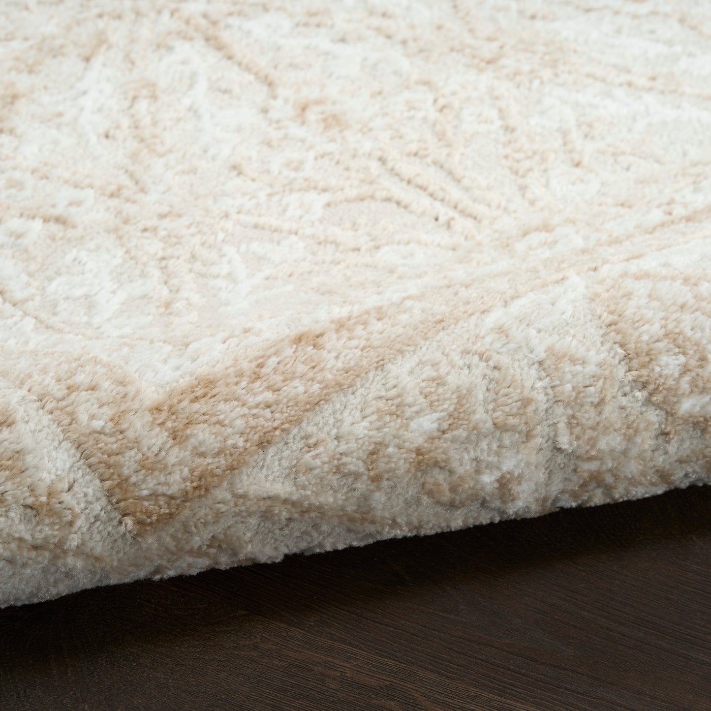 Nourison Dekor 7'10" x 9'10" Cream Beige Vintage Indoor Rug