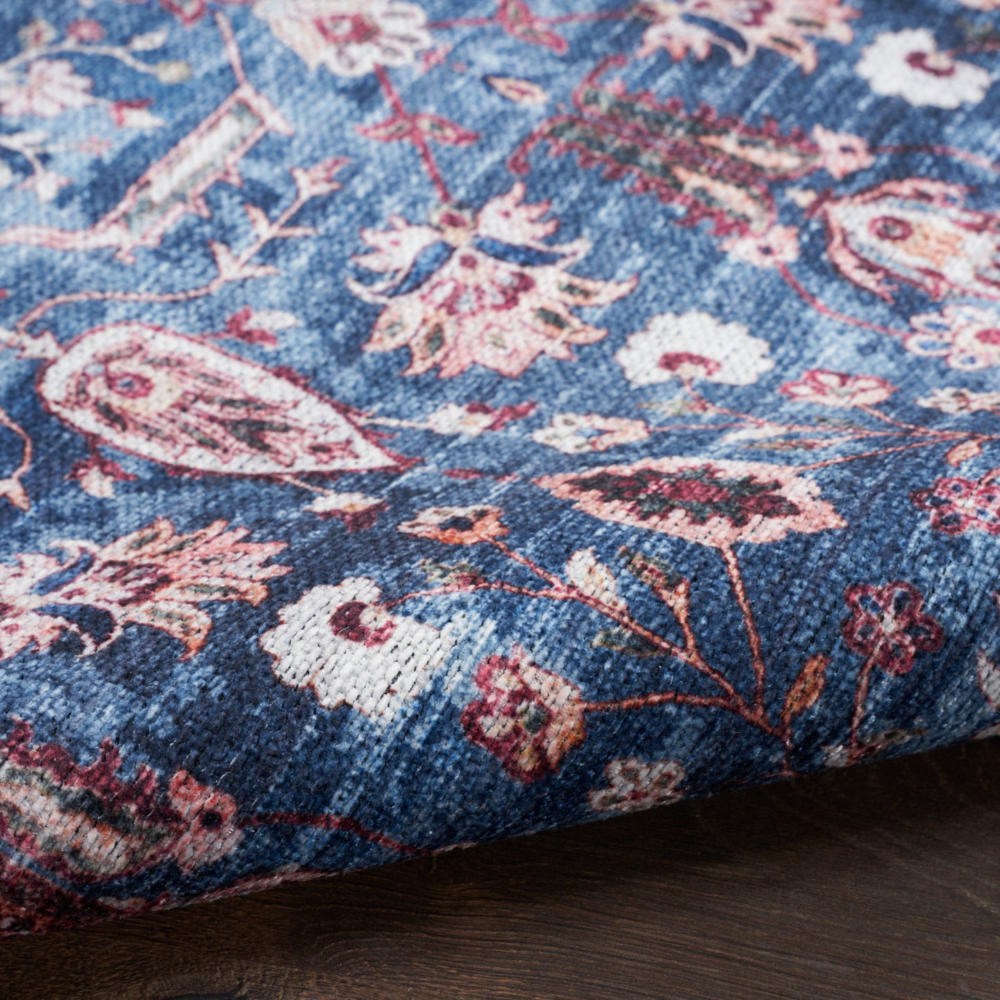 Nourison Grand Washables 2' x 6' Blue Brick Vintage Indoor Rug