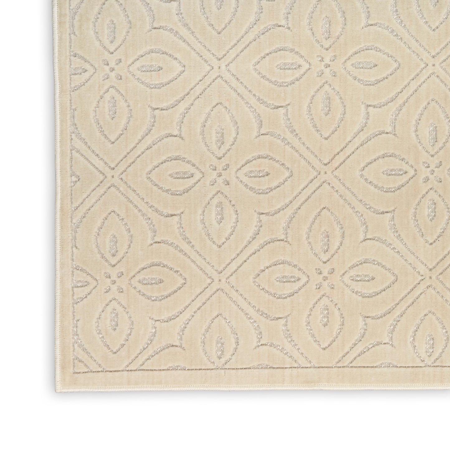 Nourison Washable Charm 2' x 3' Ivory Contemporary Indoor Rug