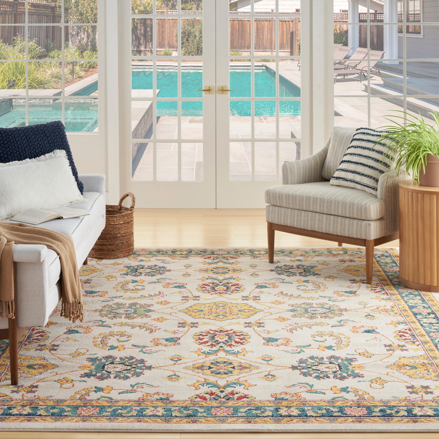 Nourison Nourison Essentials 6' x 9' Ivory Gold Vintage Rug