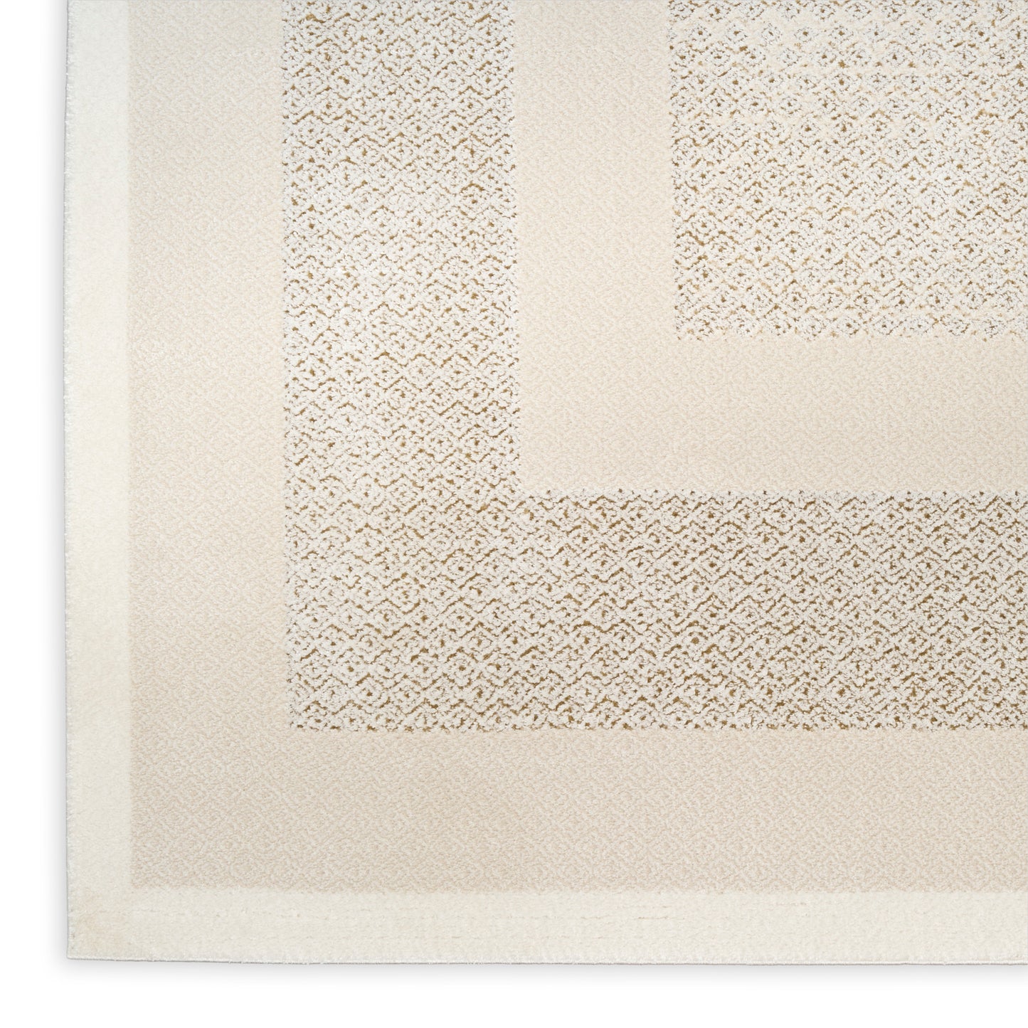 DKNY Grand Street 7'10" x 9'10" Ivory Taupe Modern Indoor Rug