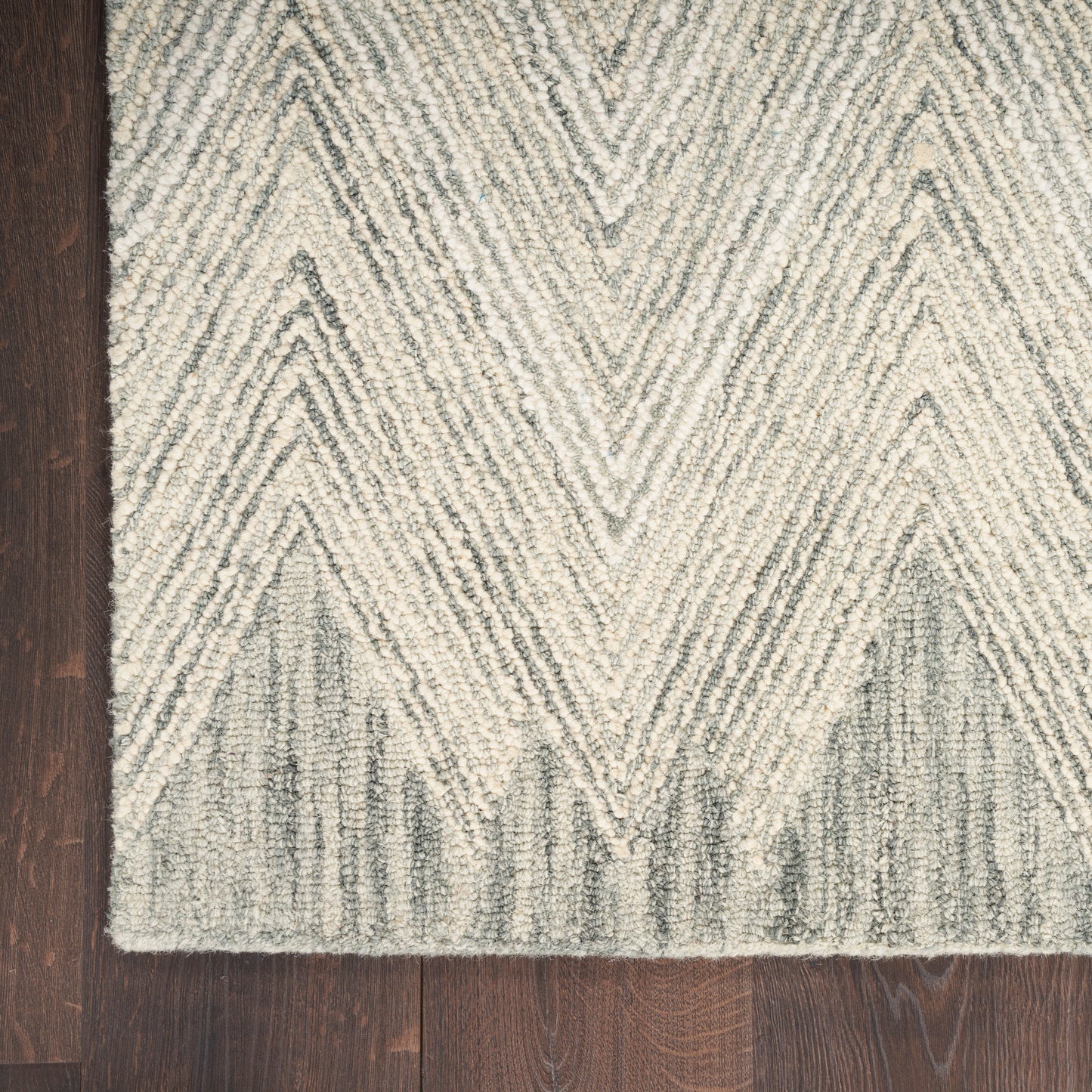 Nourison Interlock 3'9" x 5'9" Teal Modern Indoor Rug