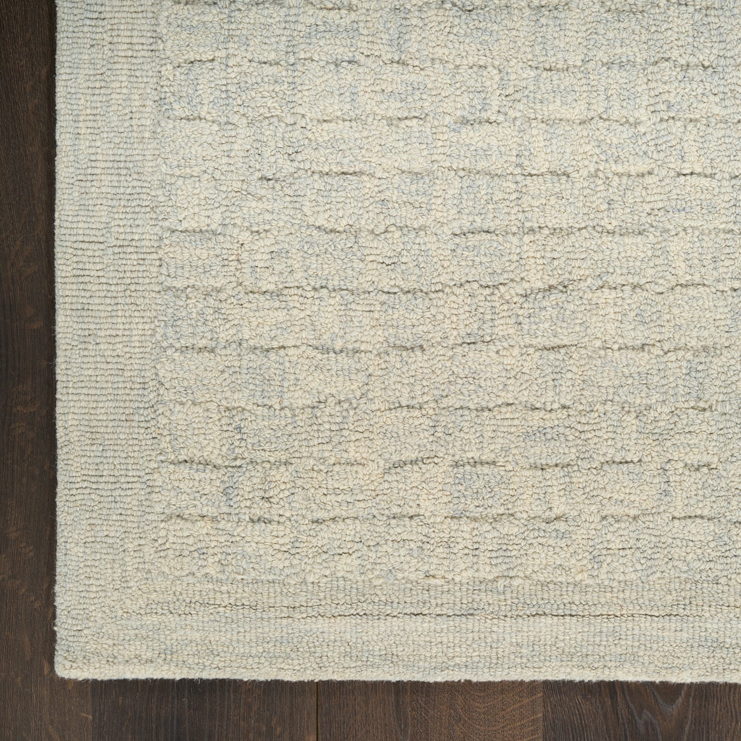 DKNY Pure Grids 7'9" x 9'9" Light Blue Contemporary Indoor Rug