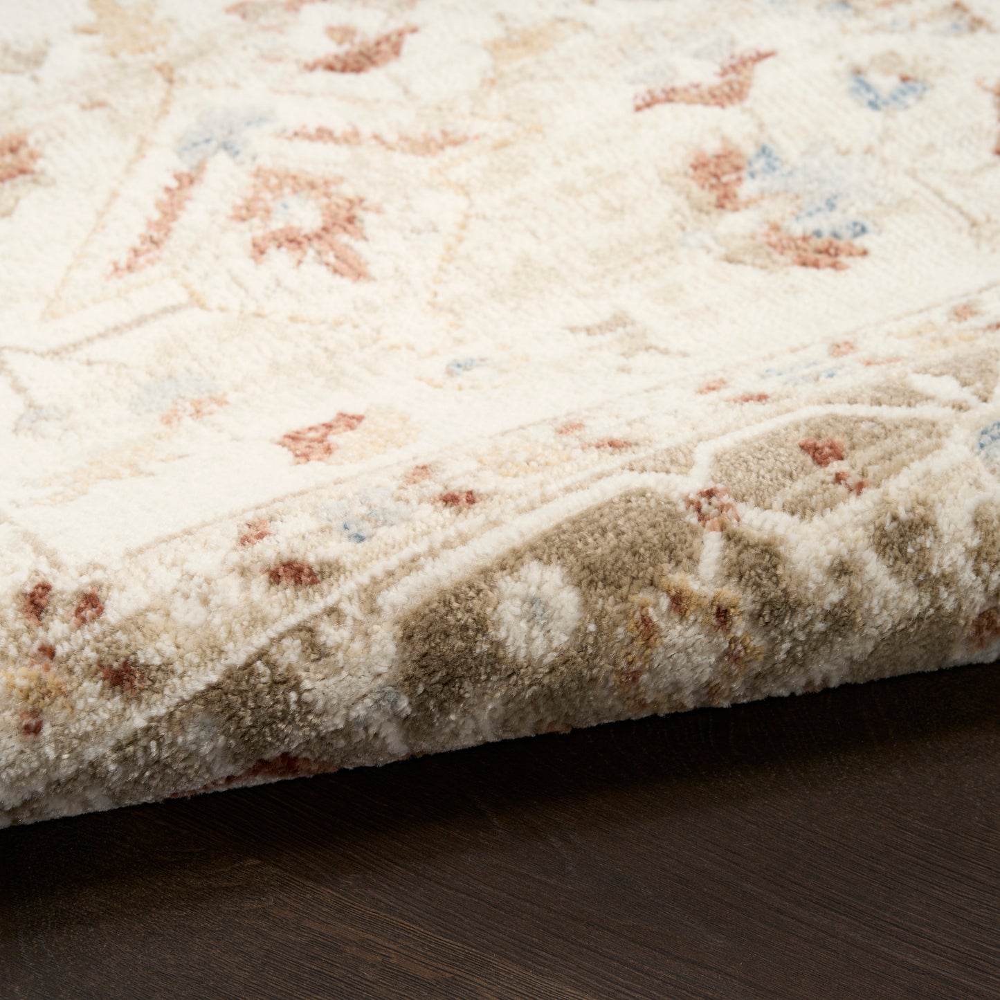 Nourison Pardis 2' x 6' Ivory Taupe Vintage Indoor Rug