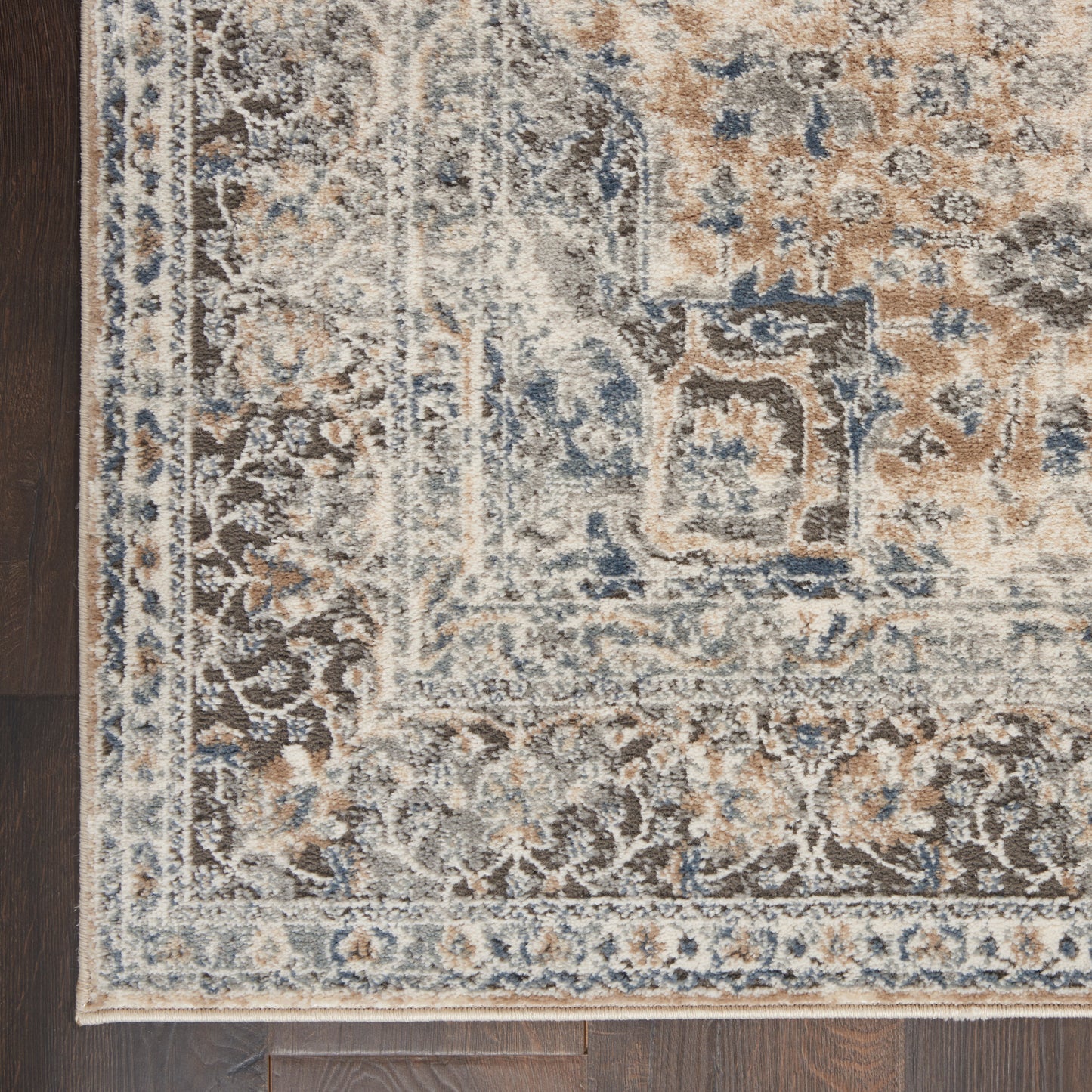 Nourison Quarry 8'10" x 11'10" Grey/Ivory Vintage Indoor Rug