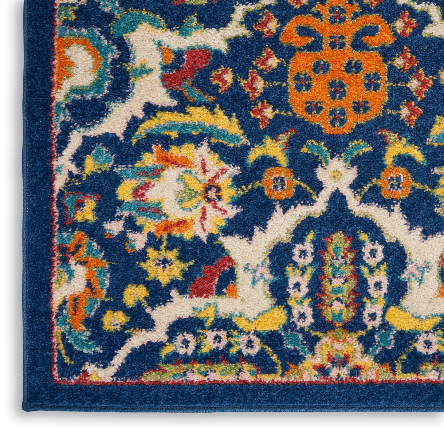 Nourison Allur 4' x 6' Navy Multicolor Bohemian Indoor Rug