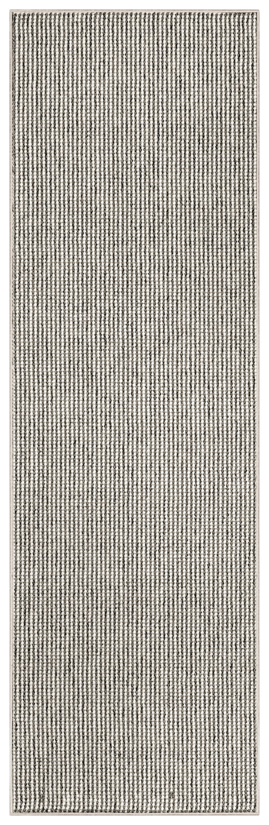 Nourison Natural Texture 2'3" x 7'6" Ivory Grey Farmhouse Indoor Rug
