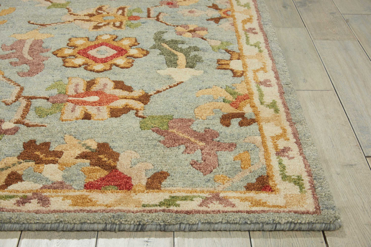 Nourison Tahoe 8'6" x 11'6" Seaglass Traditional Indoor Rug