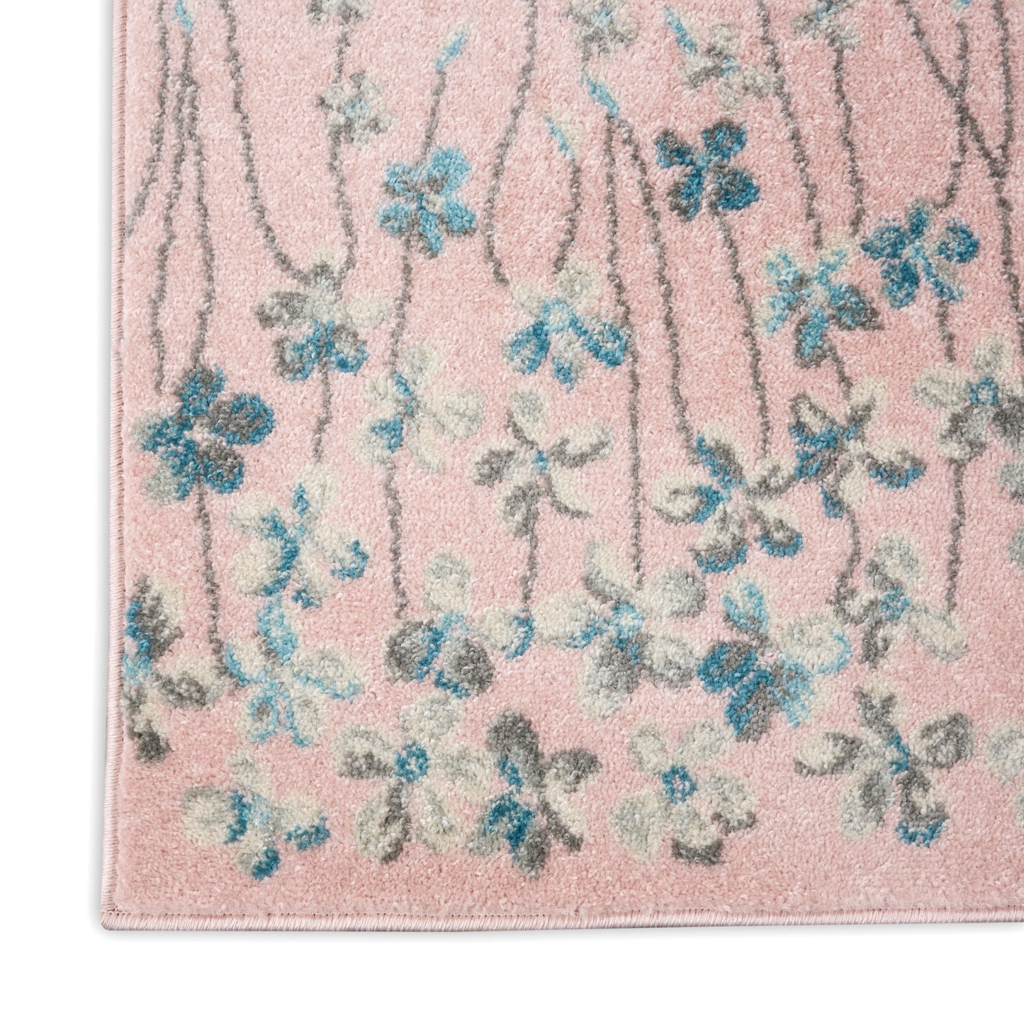 Nourison Tranquil 2'3" x 7'3" Pink Contemporary Indoor Rug
