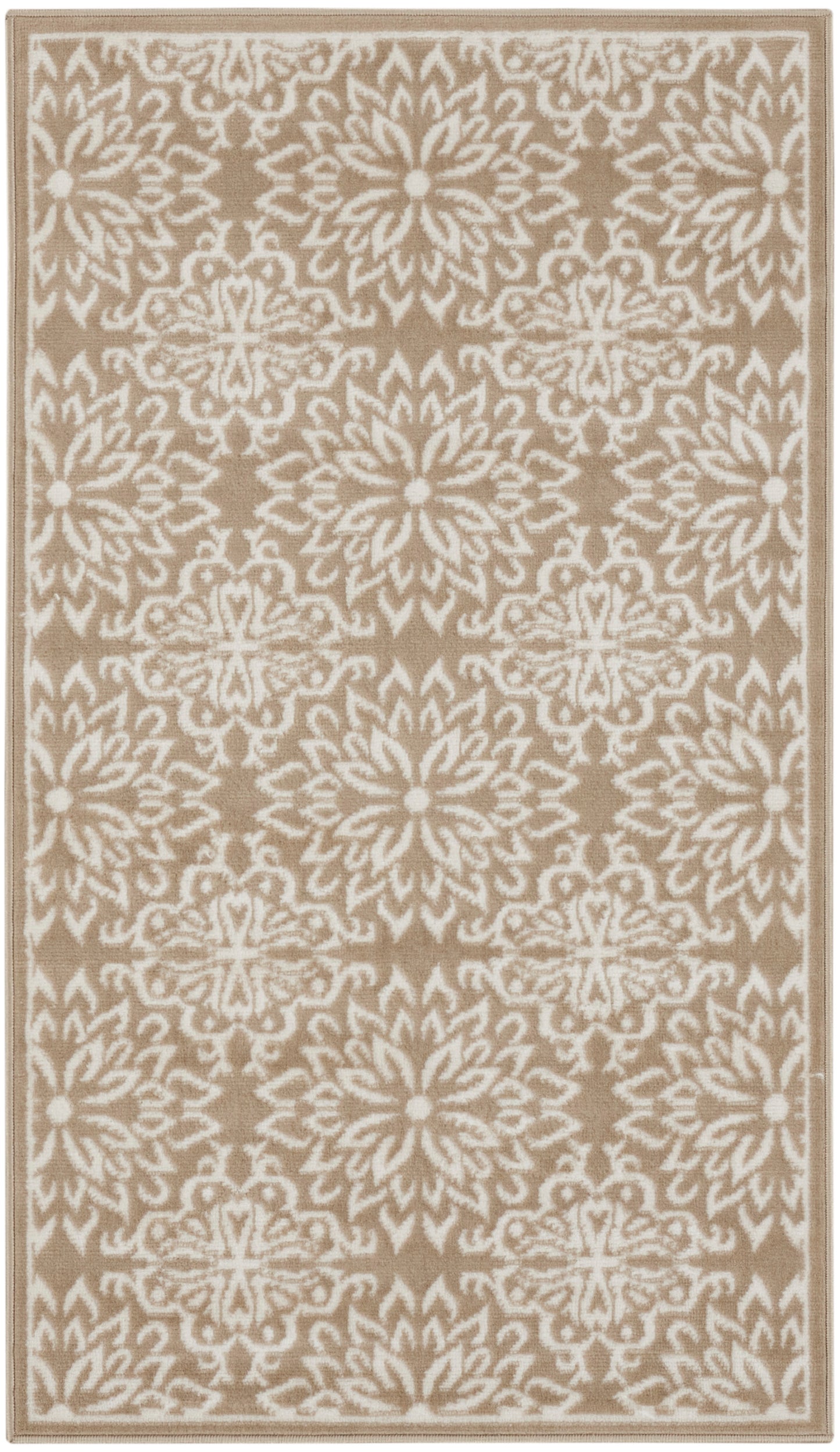 Nourison Jubilant 3' x 5' Taupe Farmhouse Indoor Rug