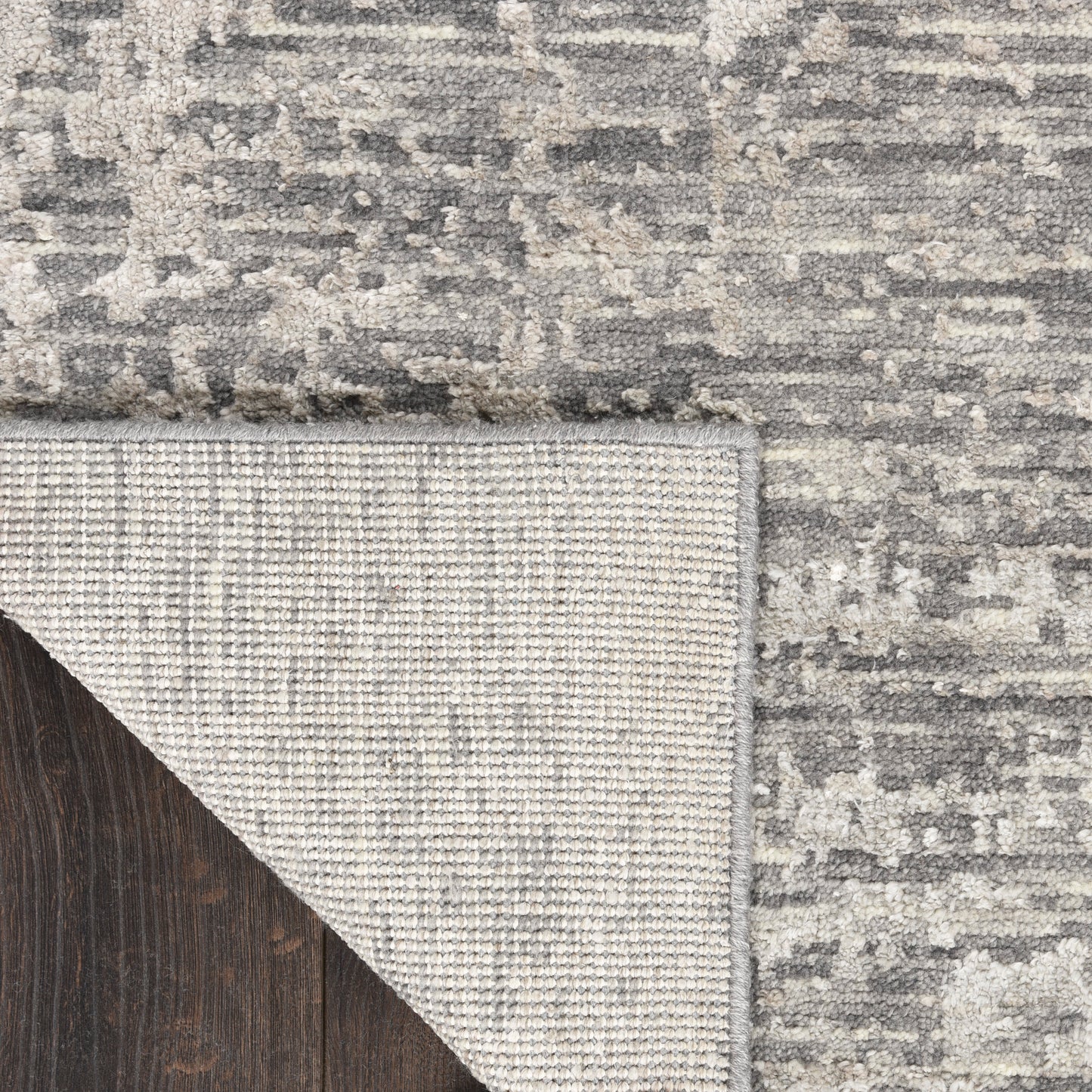 Nourison Luna 2' x 3' Grey Silver Modern Indoor Rug