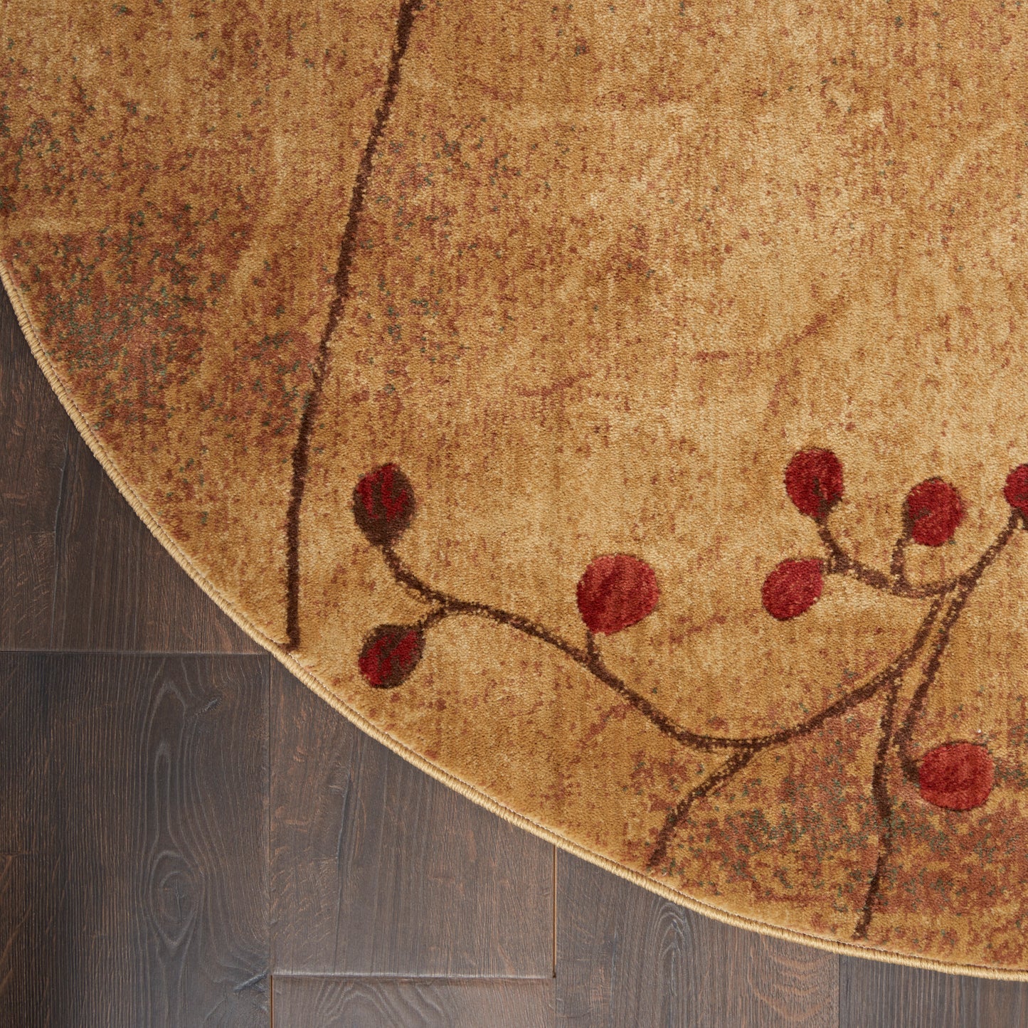 Nourison Somerset 7'9" x Round Latte Rustic Indoor Rug