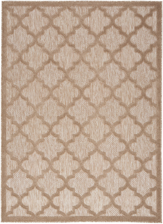 Nourison Easy Care 5' x 7' Natural Beige Modern Rug