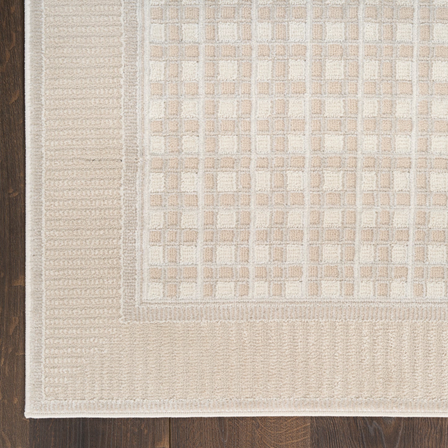 Nourison Nordic 4' x 6' Beige Modern Indoor Rug