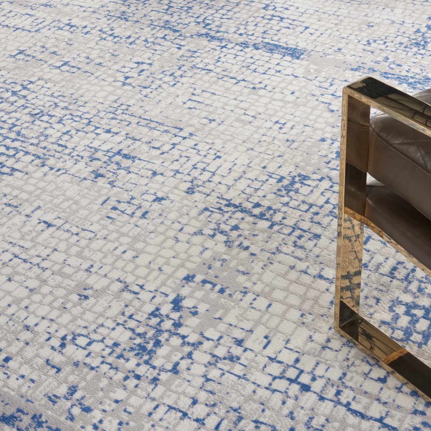 Nourison Whimsicle 8' x 10' Grey Blue Modern Indoor Rug