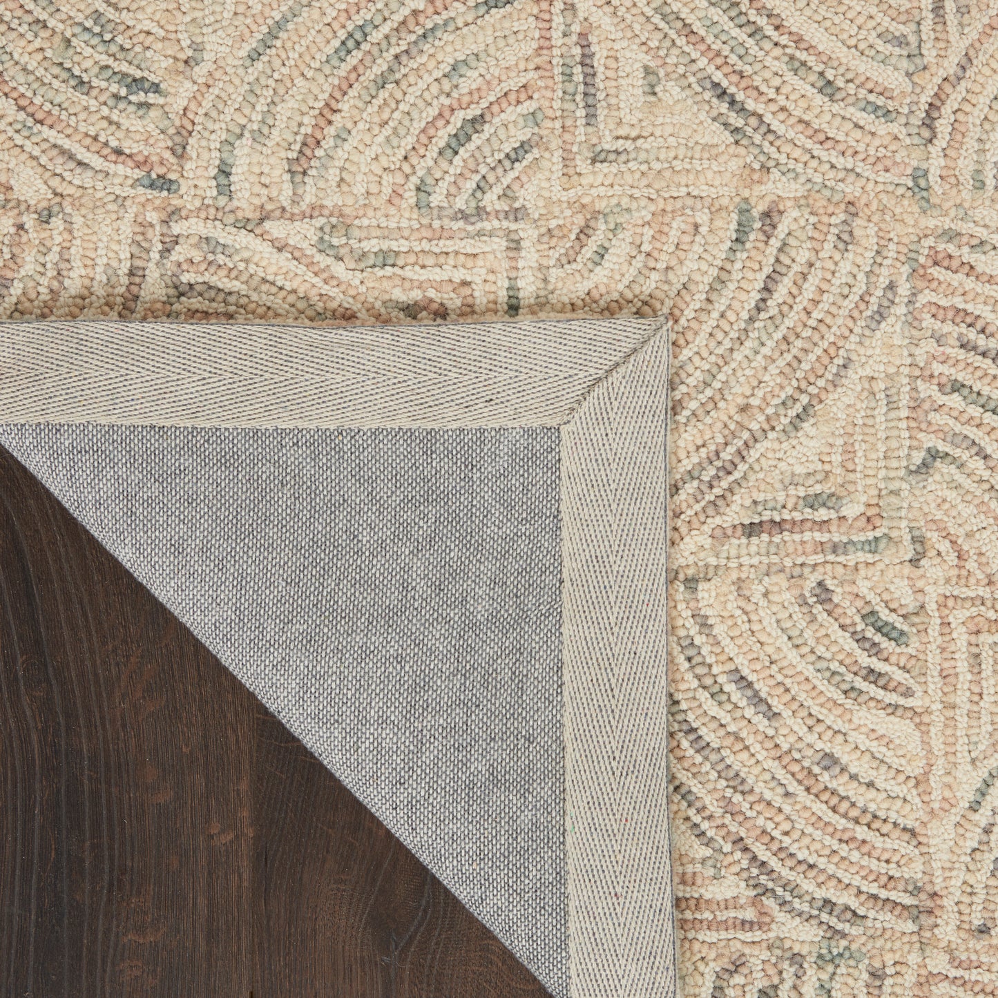 Nourison Interlock 5' x 7'6" Ivory/Multi Modern Indoor Rug