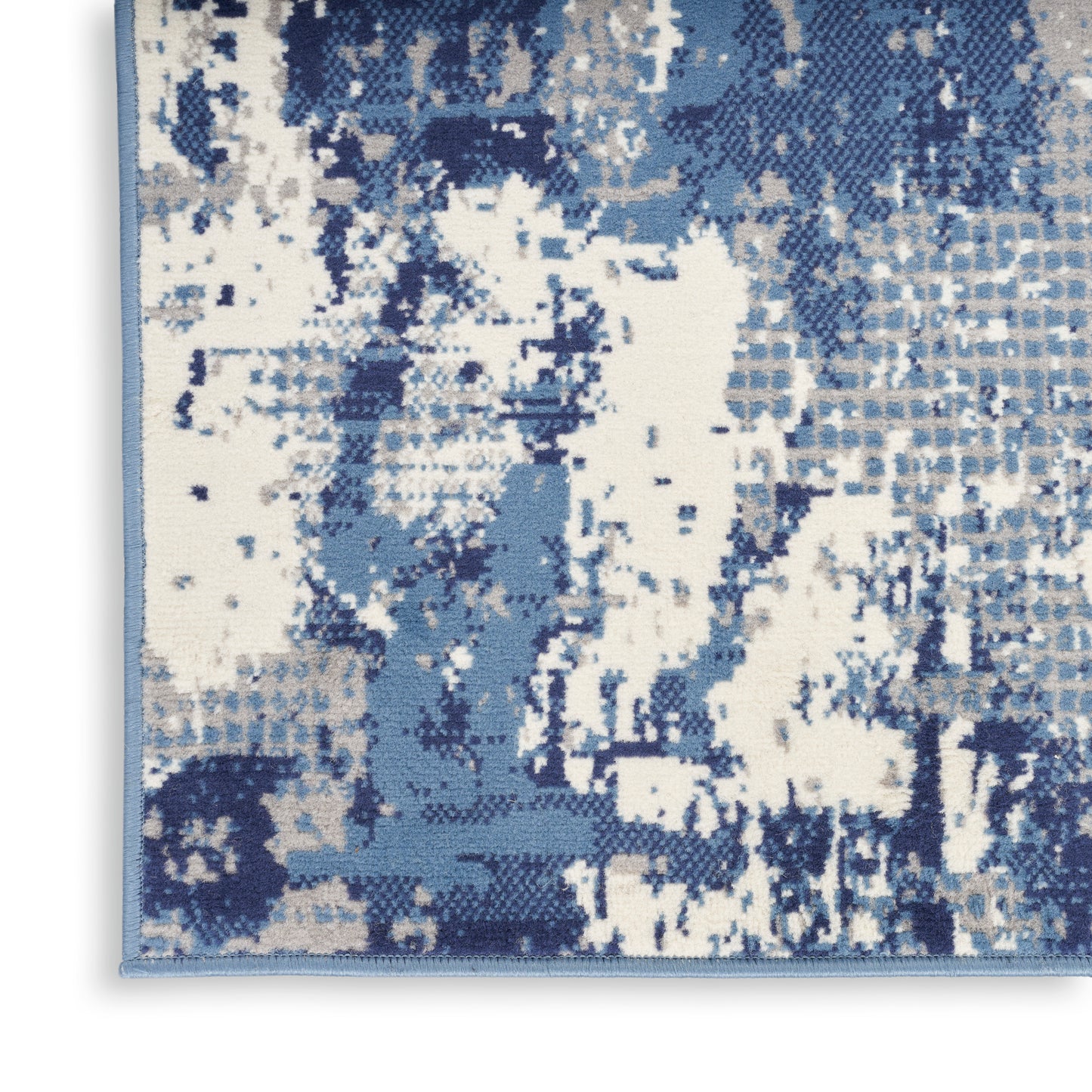 Nourison Grafix 2' x 4' Navy Blue Modern Indoor Rug