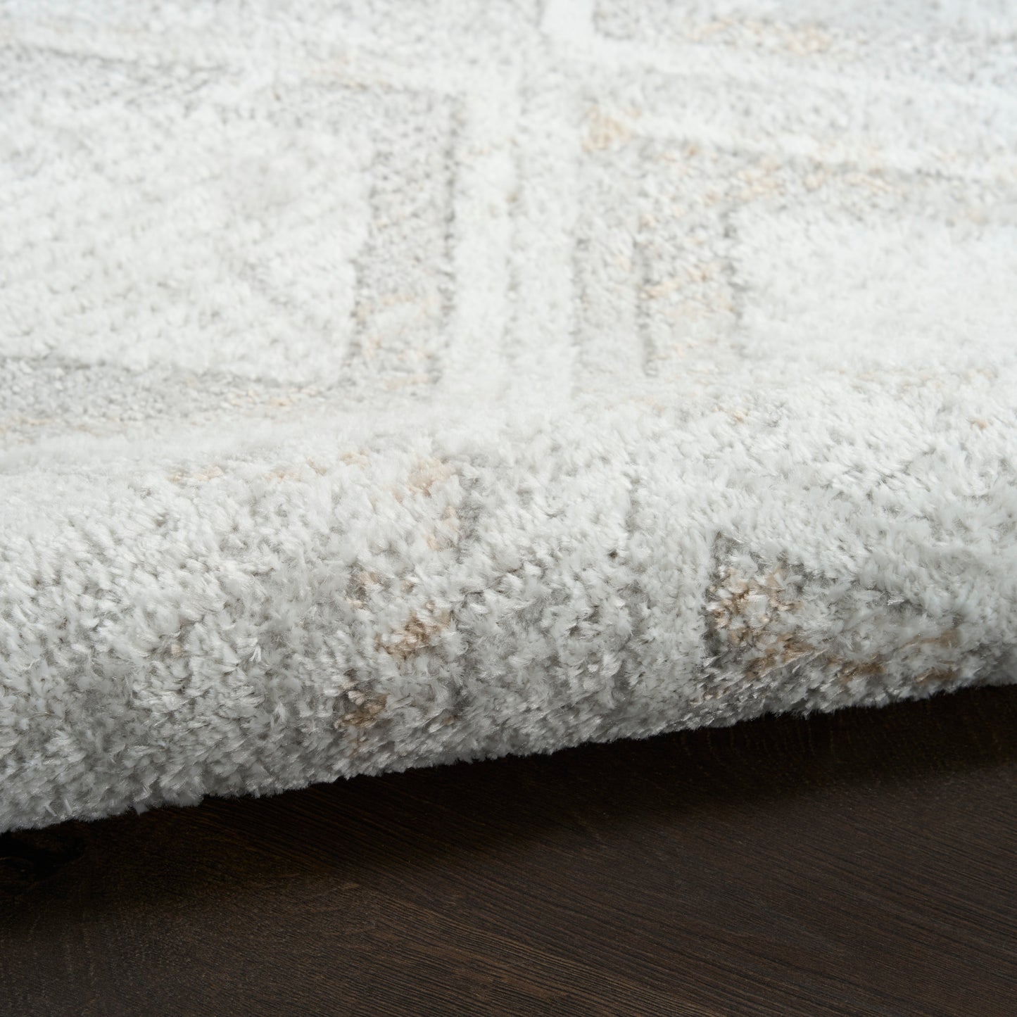 Nourison Dekor 2' x 4' Grey Modern Indoor Rug