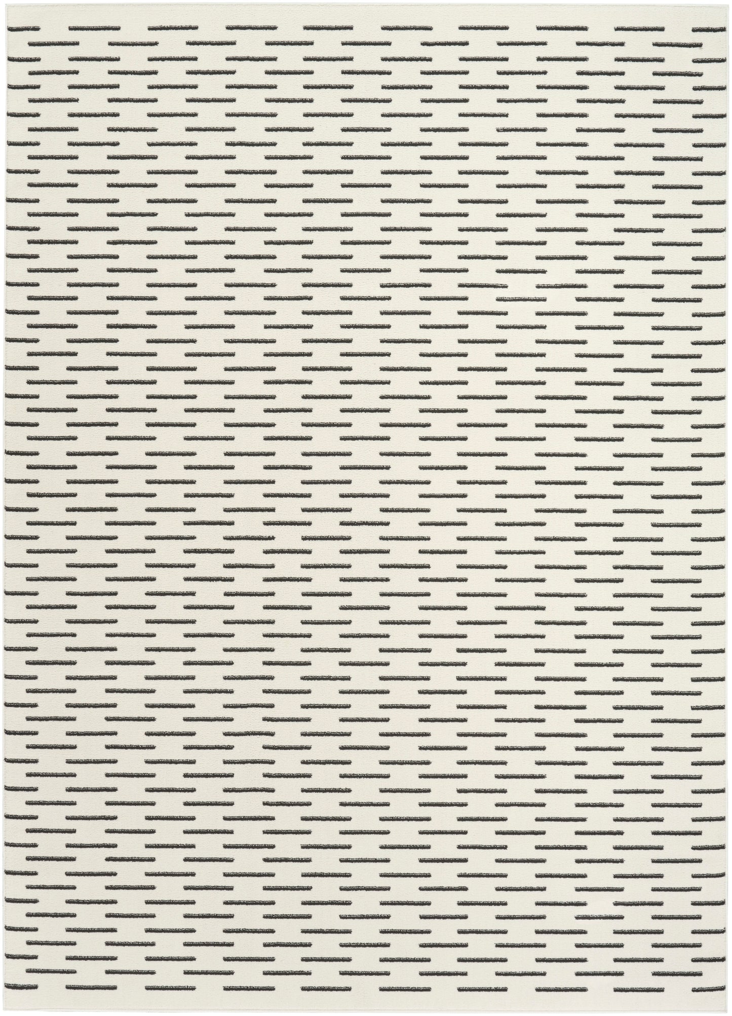 Nourison Nordic 5' x 7' Ivory Black Scandinavian Indoor Rug