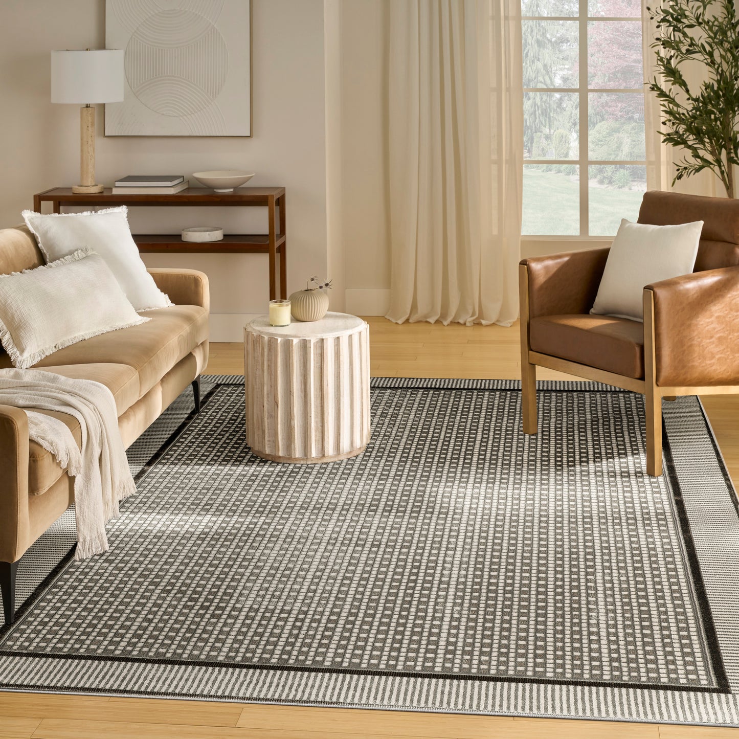 Nourison Nordic 8' x 10' Ivory Grey Modern Indoor Rug