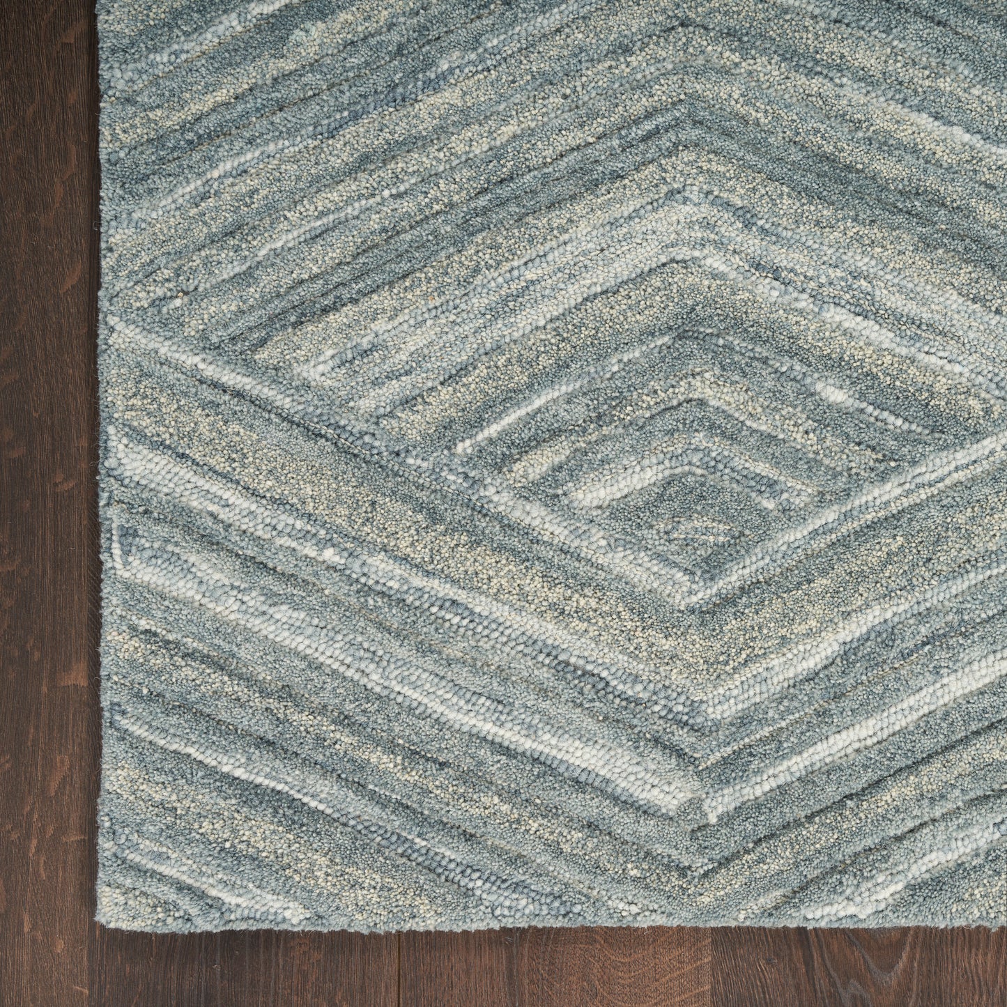 Nourison Graceful 5'3" x 7'3" Blue Modern Indoor Rug