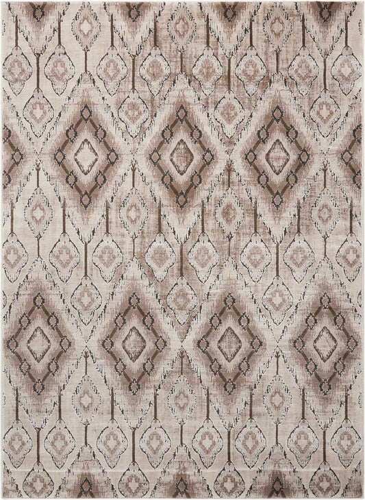Nourison Karma 9'3" x 12'9" Beige Vintage Indoor Rug