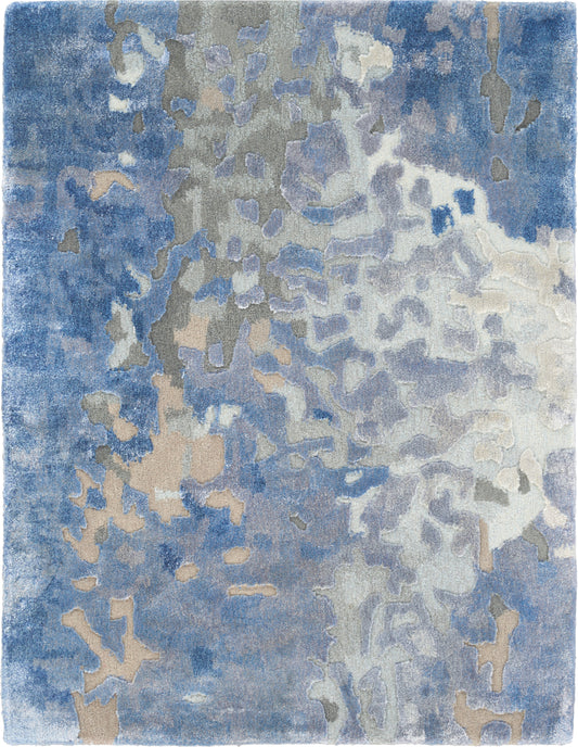 Nourison Prismatic 2' x 3' Denim Modern Indoor Rug