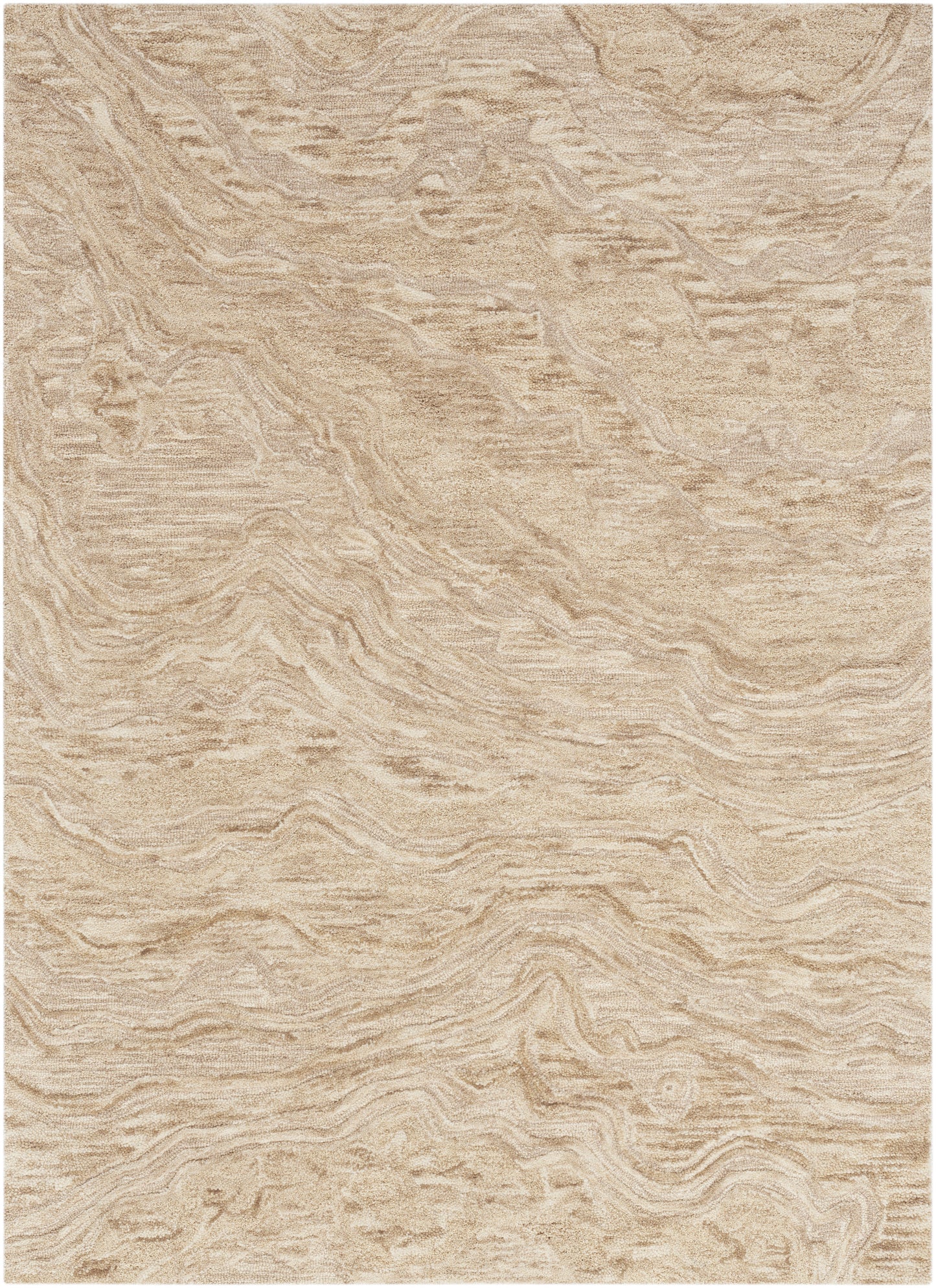 Nourison Graceful 5'3" x 7'3" Taupe Modern Indoor Rug