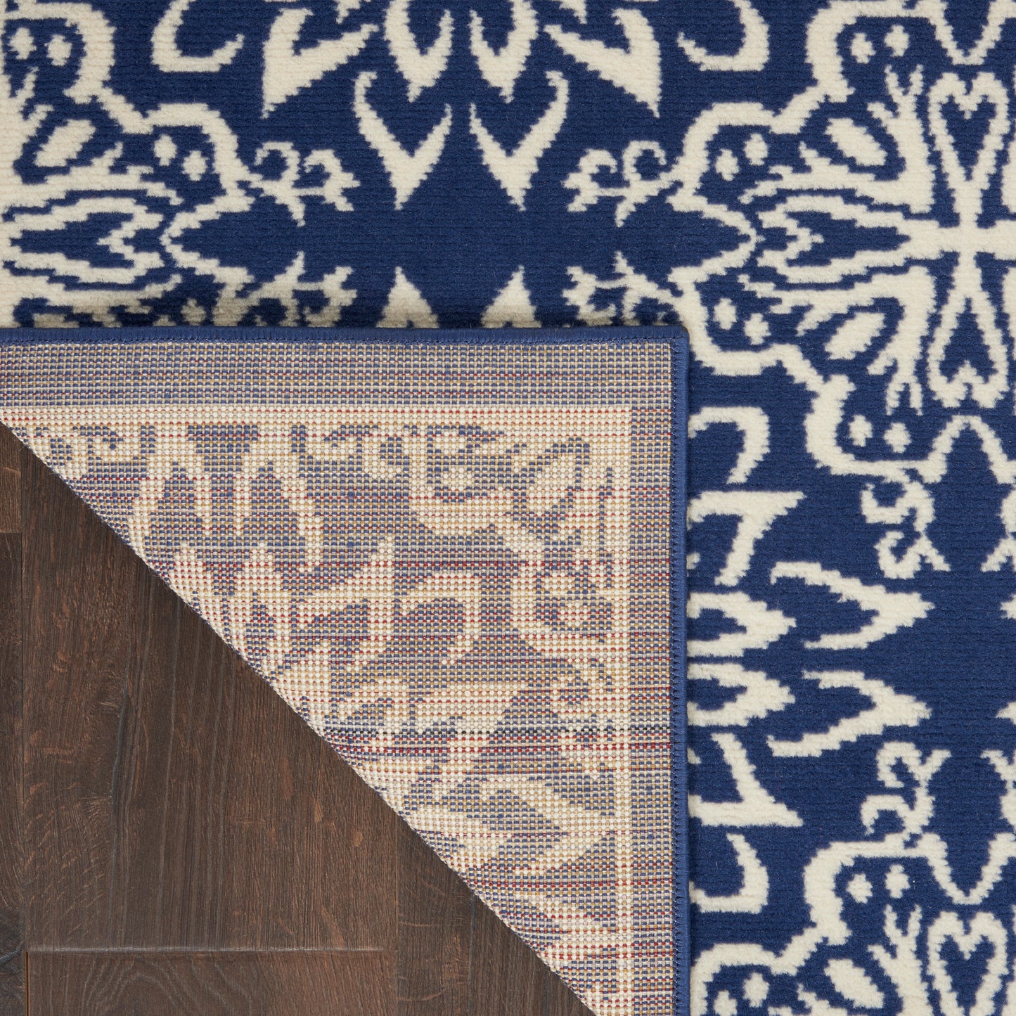 Nourison Jubilant 7'10" x 9'10" Navy/Ivory Farmhouse Indoor Rug