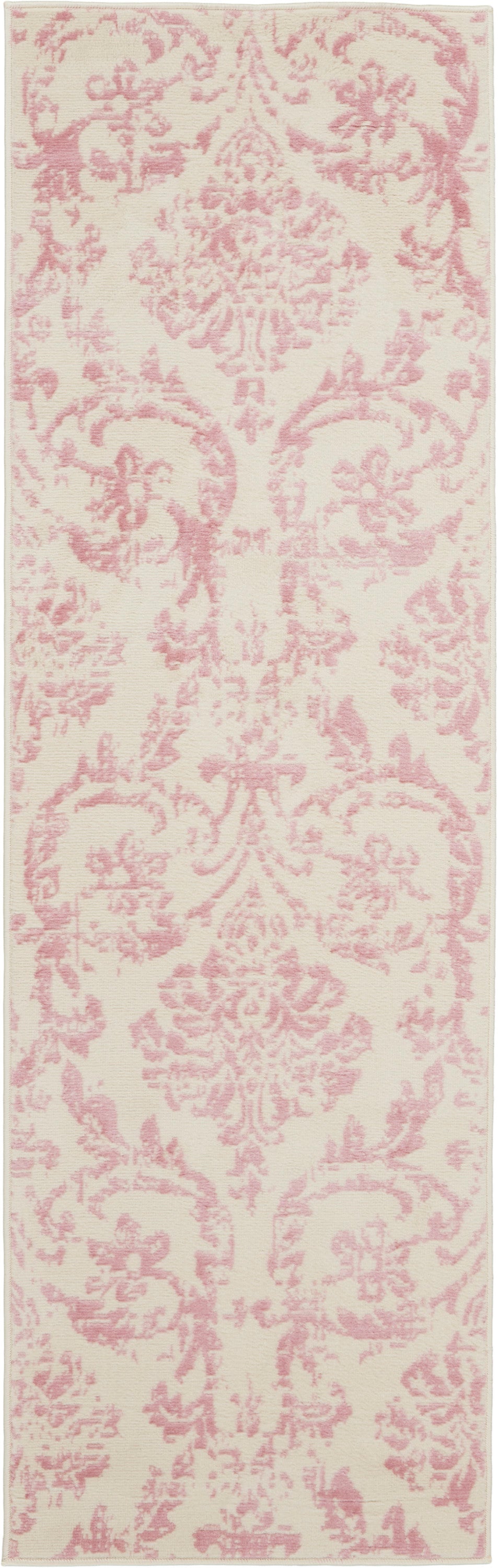 Nourison Jubilant 2' x 6' Ivory Pink Vintage Indoor Rug