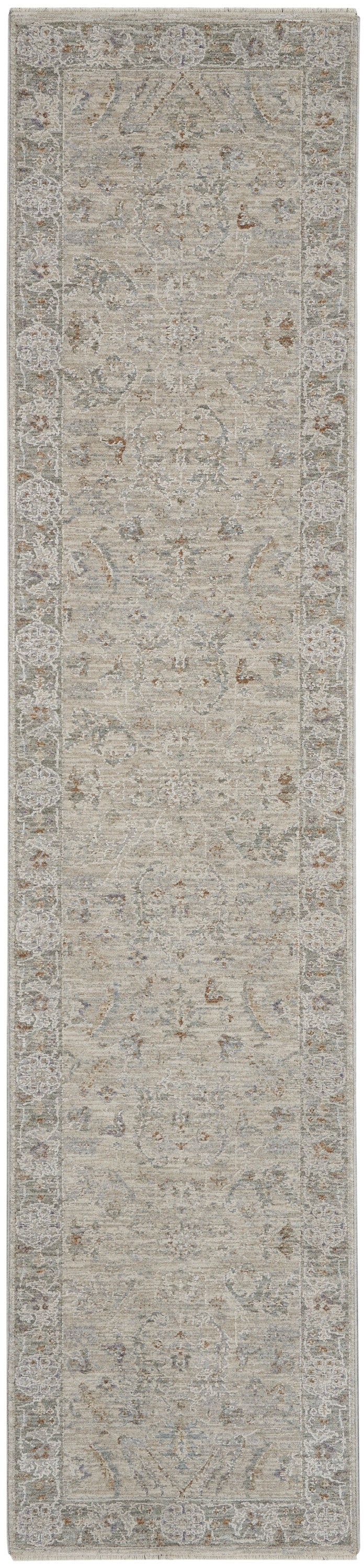 Nourison Infinite 2'3" x 10'2" Lt Grey Vintage Indoor Rug