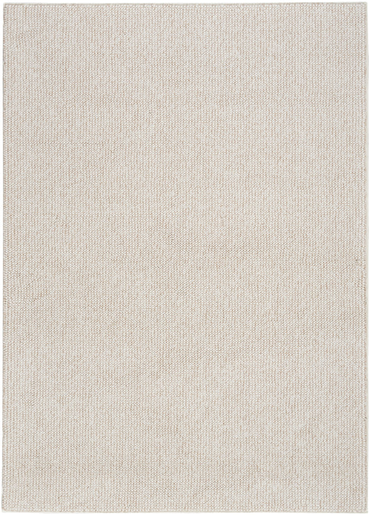 Nourison Natural Texture 7'10" x 9'10" Ivory Beige Farmhouse Indoor Rug
