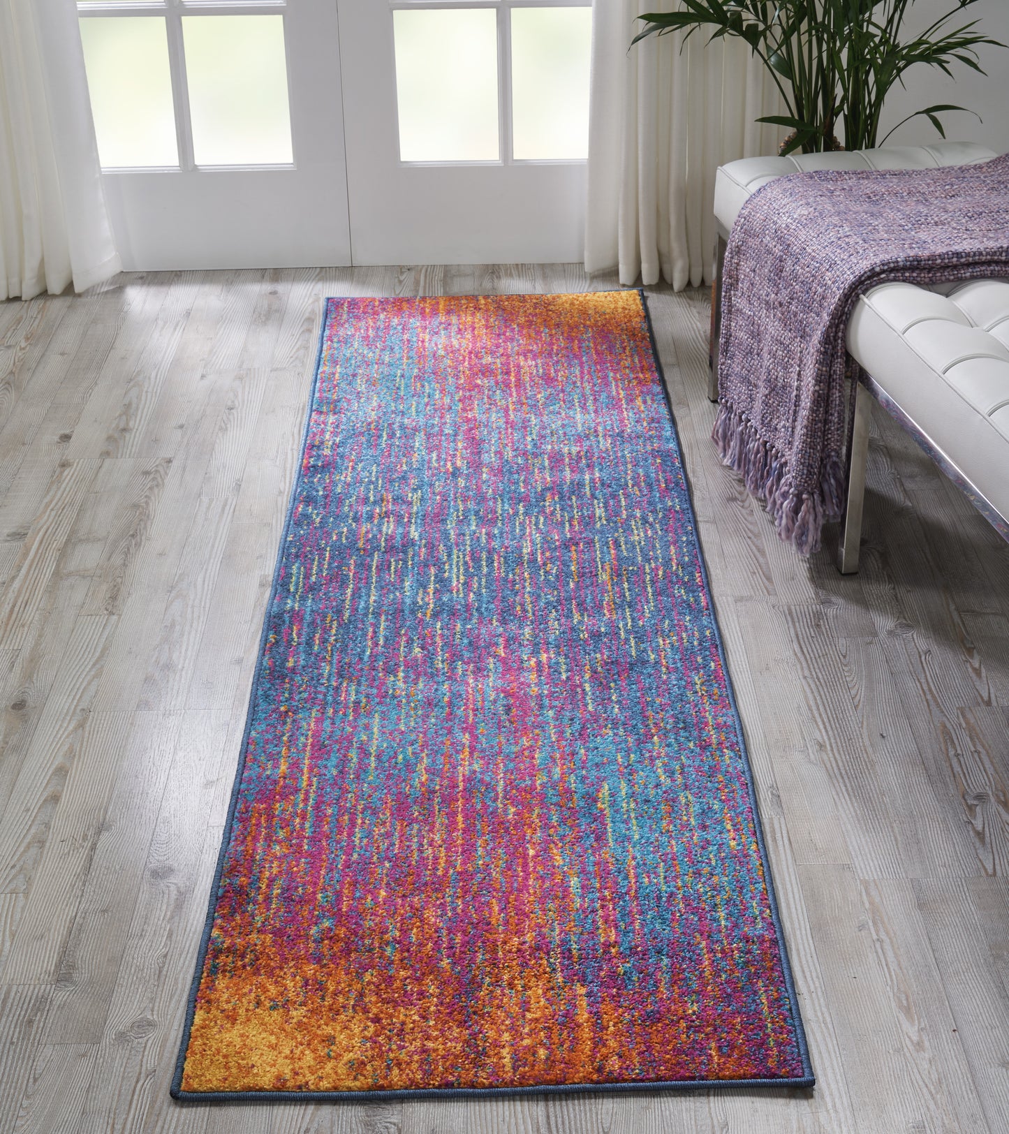 Nourison Passion 2'2" x 10' Multicolor Modern Indoor Rug