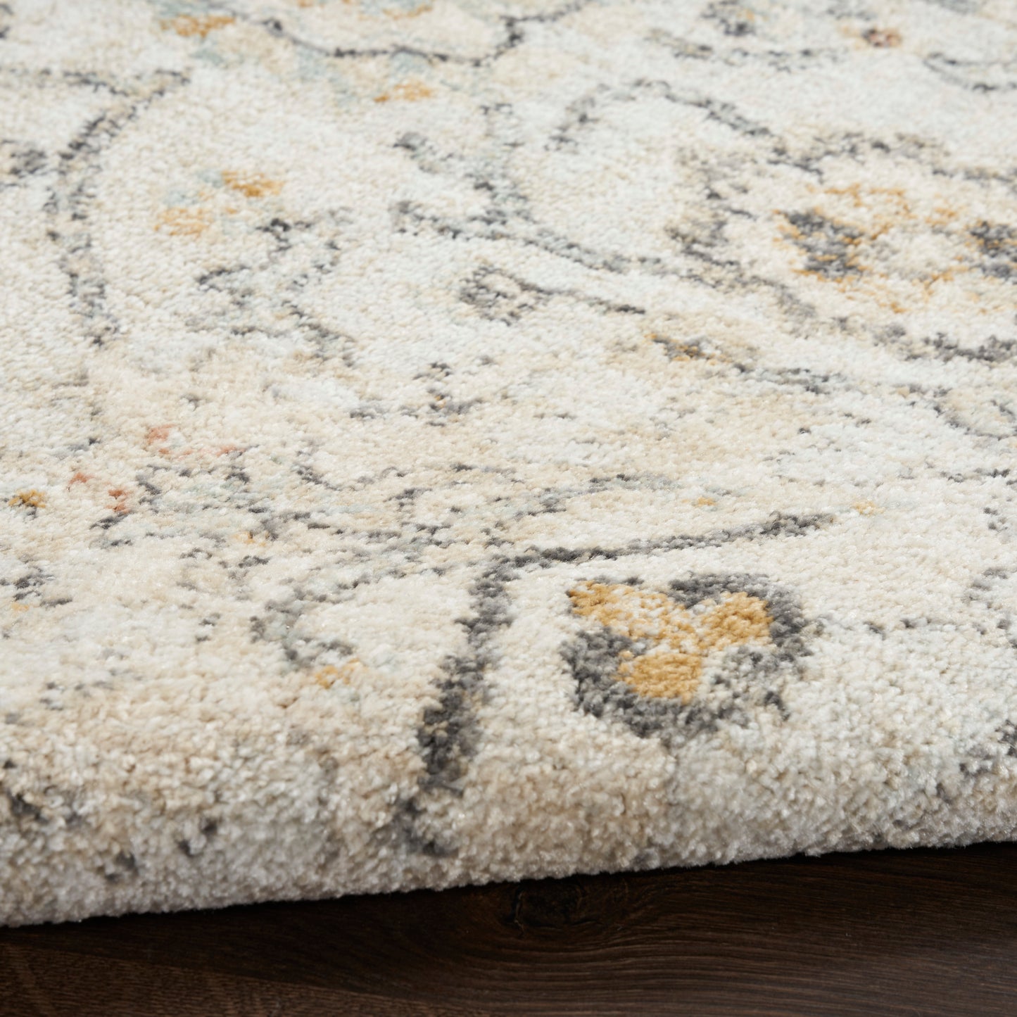 Nourison Oushak Home 2' x 4' Grey Vintage Indoor Rug