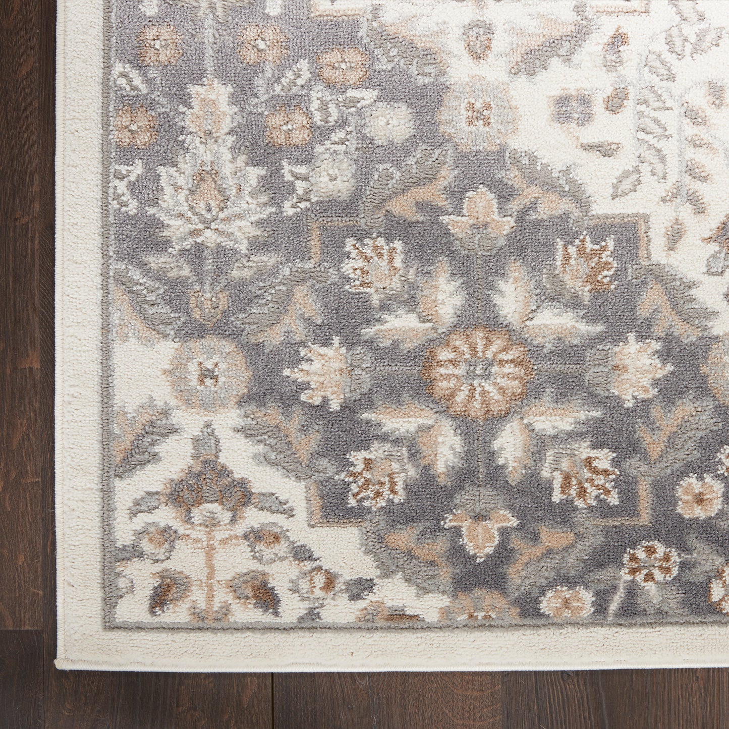 Nourison Elation 9' x 12' Ivory Grey Transitional Indoor Rug
